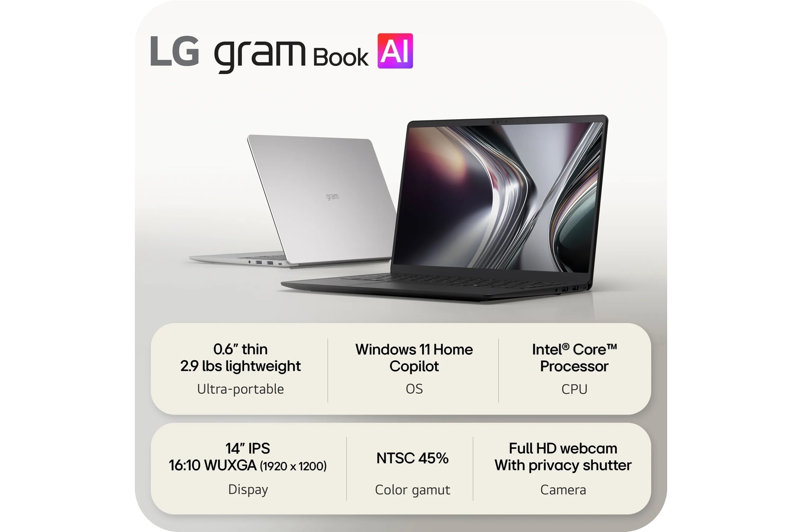 LG Gram Book 14 (14U40V), цвет: Серебристый, вариант 1 — фото 2