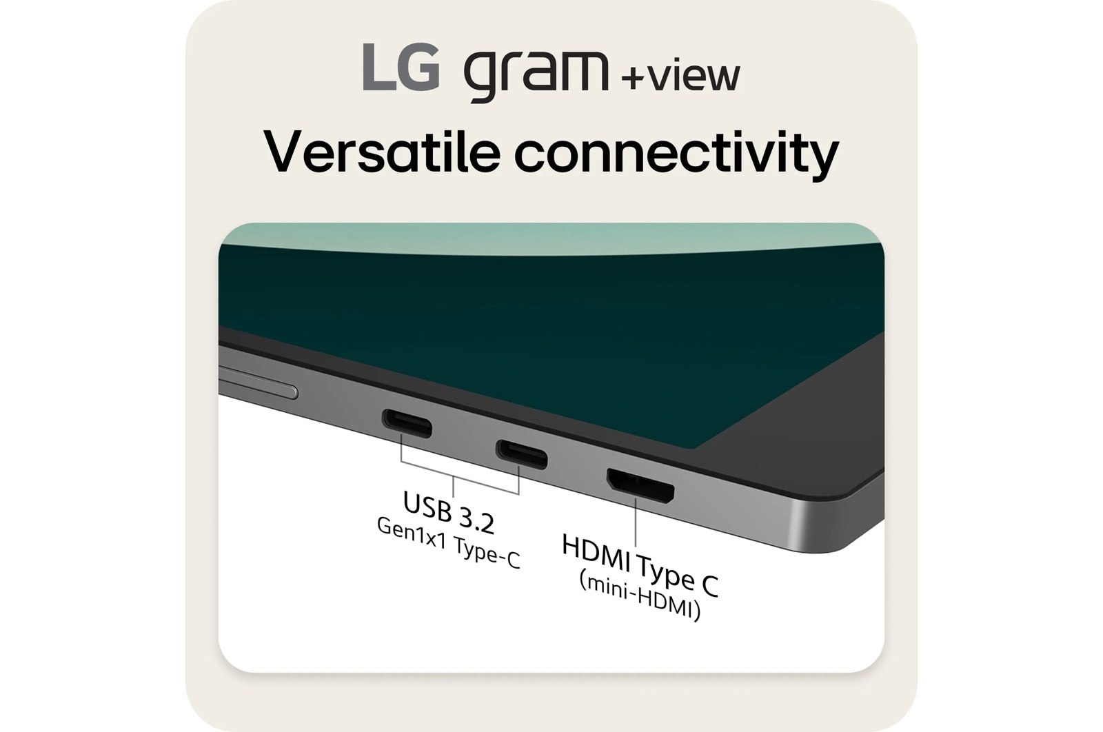 LG 17 Inch gram +view IPS Portable Monitor, Silver (17MT70.ASDU1), цвет: Wqxga (2560x1600) — фото 6