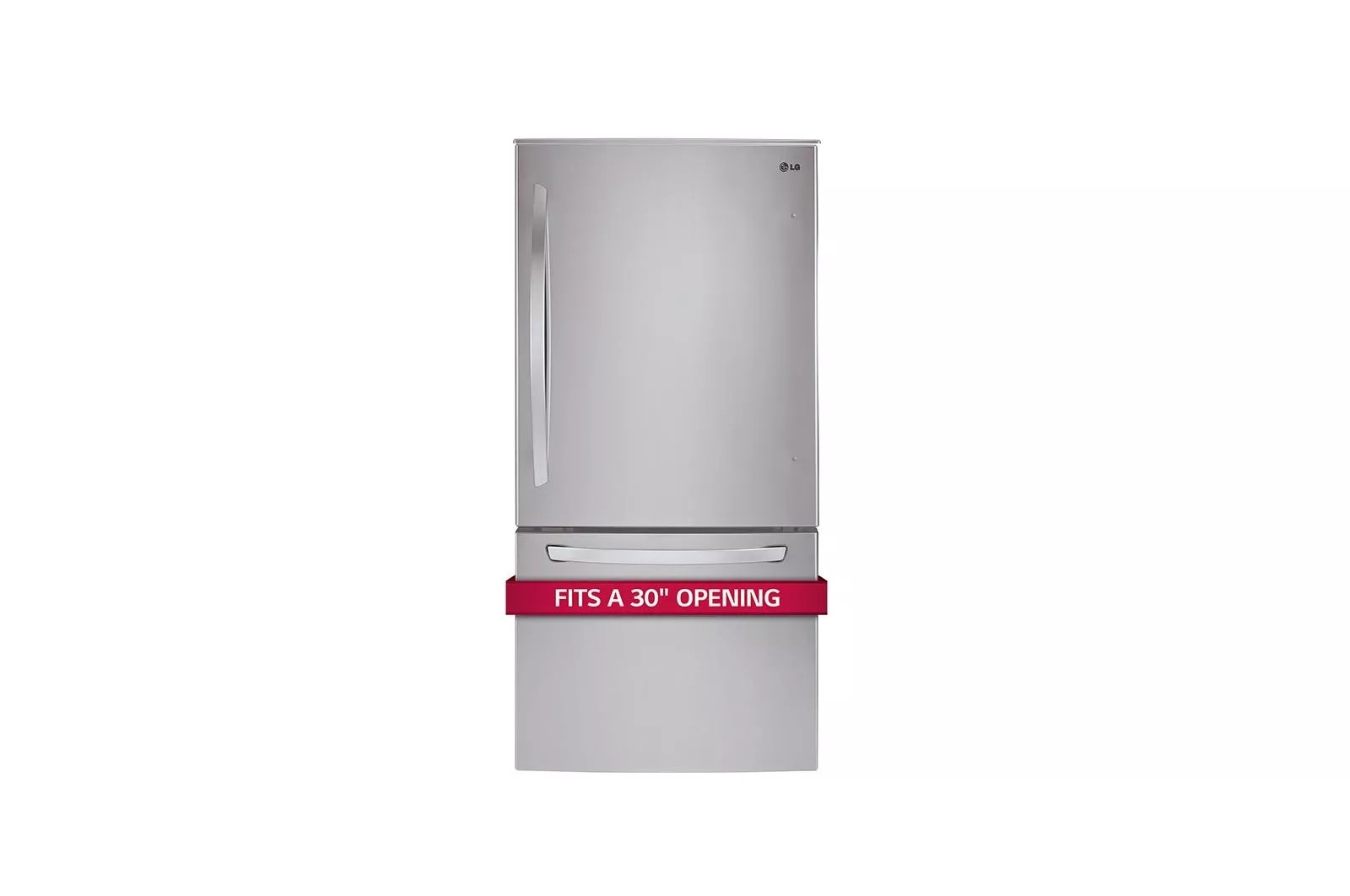 LG LDCS22220S: Large 30 Inch Wide Bottom Freezer