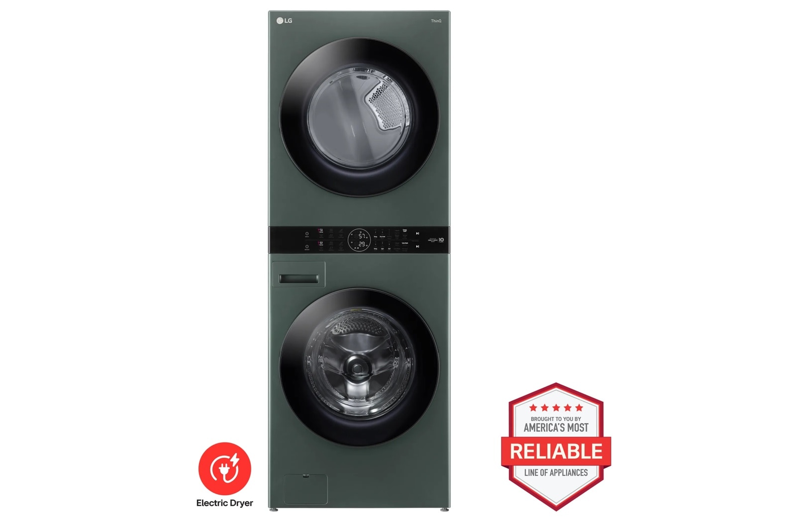 Single Unit Front Load LG WashTower™ with Center Control™ 4.5 cu. ft. Washer and 7.4 cu. ft. Electric Dryer