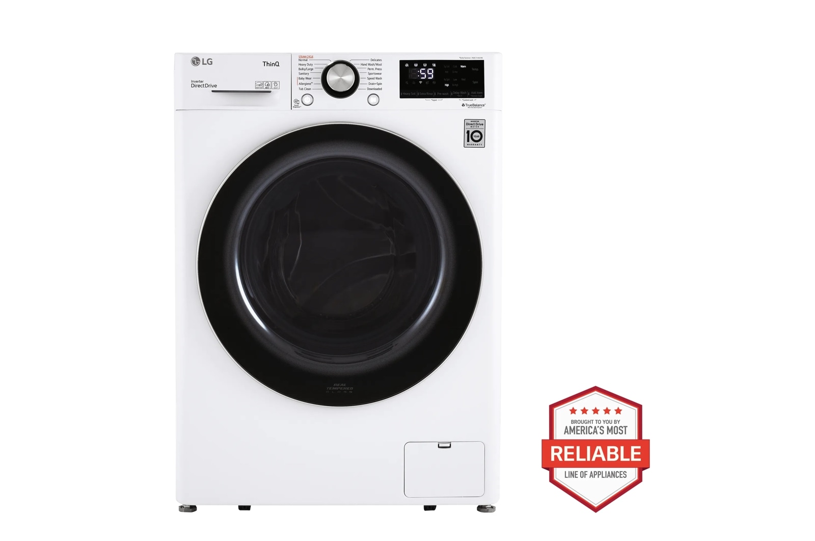2.4 cu. ft. Smart Wi-Fi Enabled Compact Front Load Washer with Built-In Intelligence