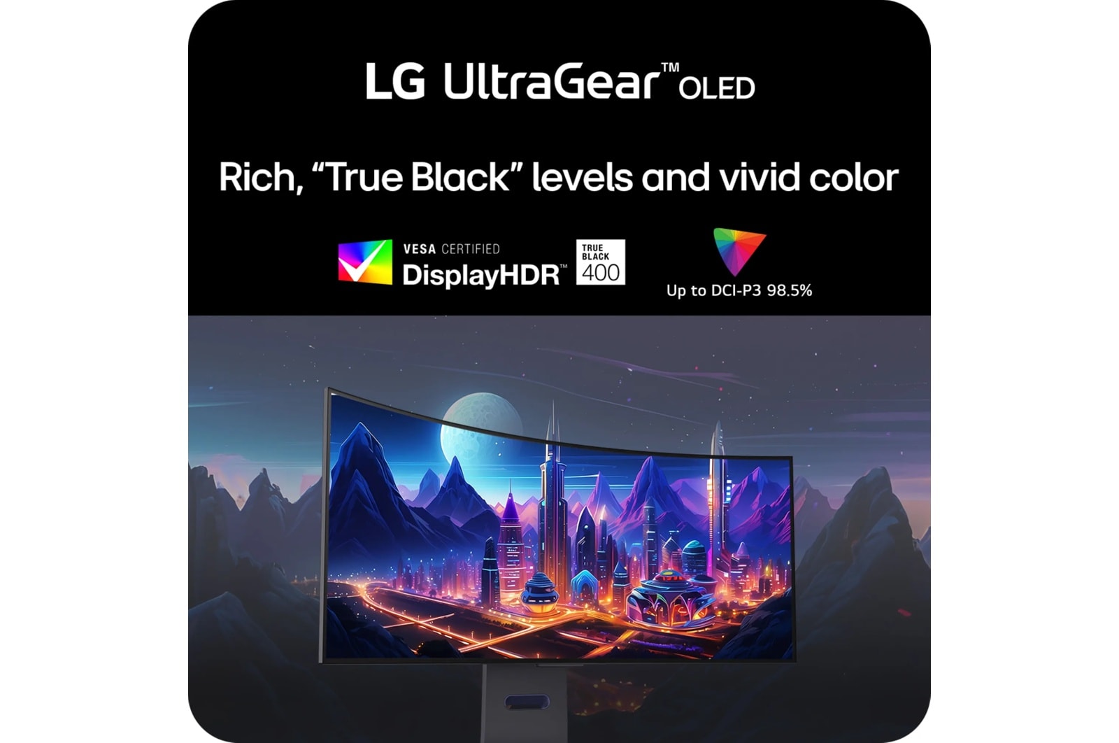 LG 34 Inch UltraGear Oled Wqhd 1440P 240Hz 0.03ms G-Sync Compatible 800R Curved Gaming Monitor (34GS95QE-B), цвет: Wqhd (3440 X 1440) — фото 5