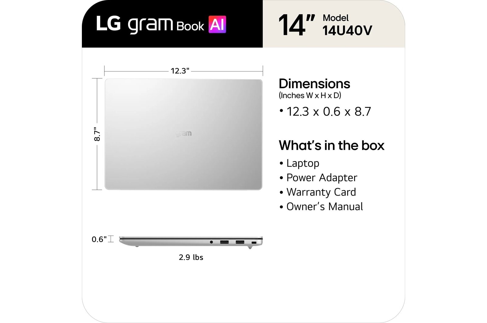 LG Gram Book 14 (14U40V), цвет: Серебристый, вариант 1 — фото 4