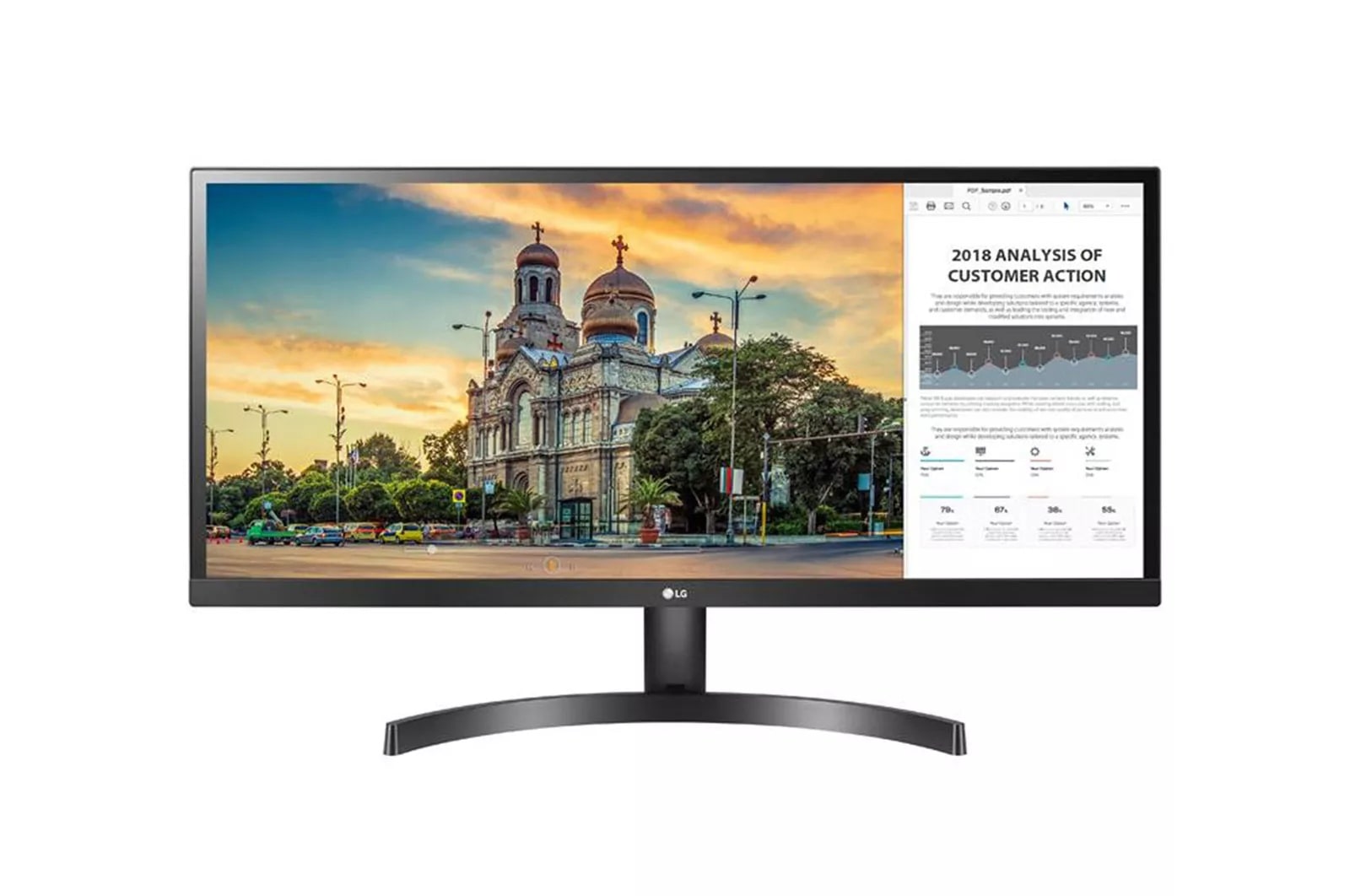 LG 29WK500-P: 29 Inch Class 21:9 UltraWide® Full HD IPS LED