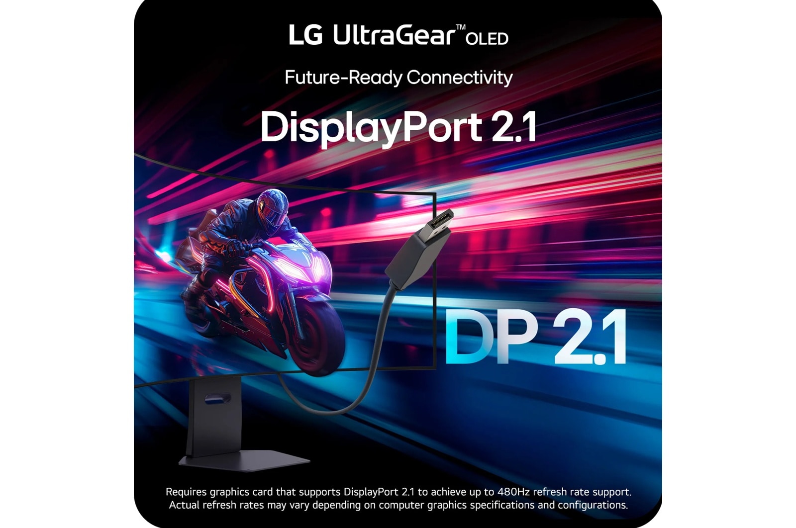 LG 45 Inch UltraGear evo Oled 5K2K Wuhd 165Hz or Wfhd Dual Mode 330Hz 0.03ms G-sync Compatible DisplayPort 2.1 Gaming Monitor (45GX950A-B), цвет: 5k2k (5120 X 2160) — фото 8
