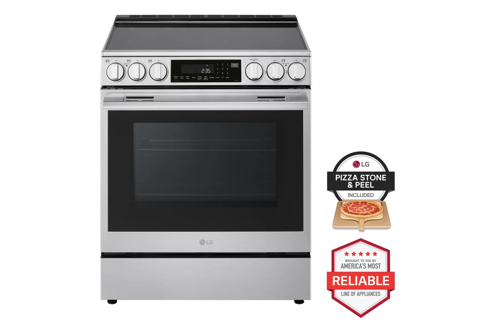 6.3 cu. ft. Smart Electric Slide-in Range with InstaView®, ProBake Convection®, and Air Fry