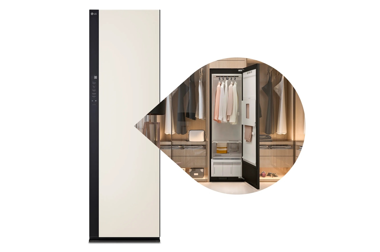 LG Styler® Smart Steam Closet with Dual TrueSteam® Technology and Dynamic MovingHanger™