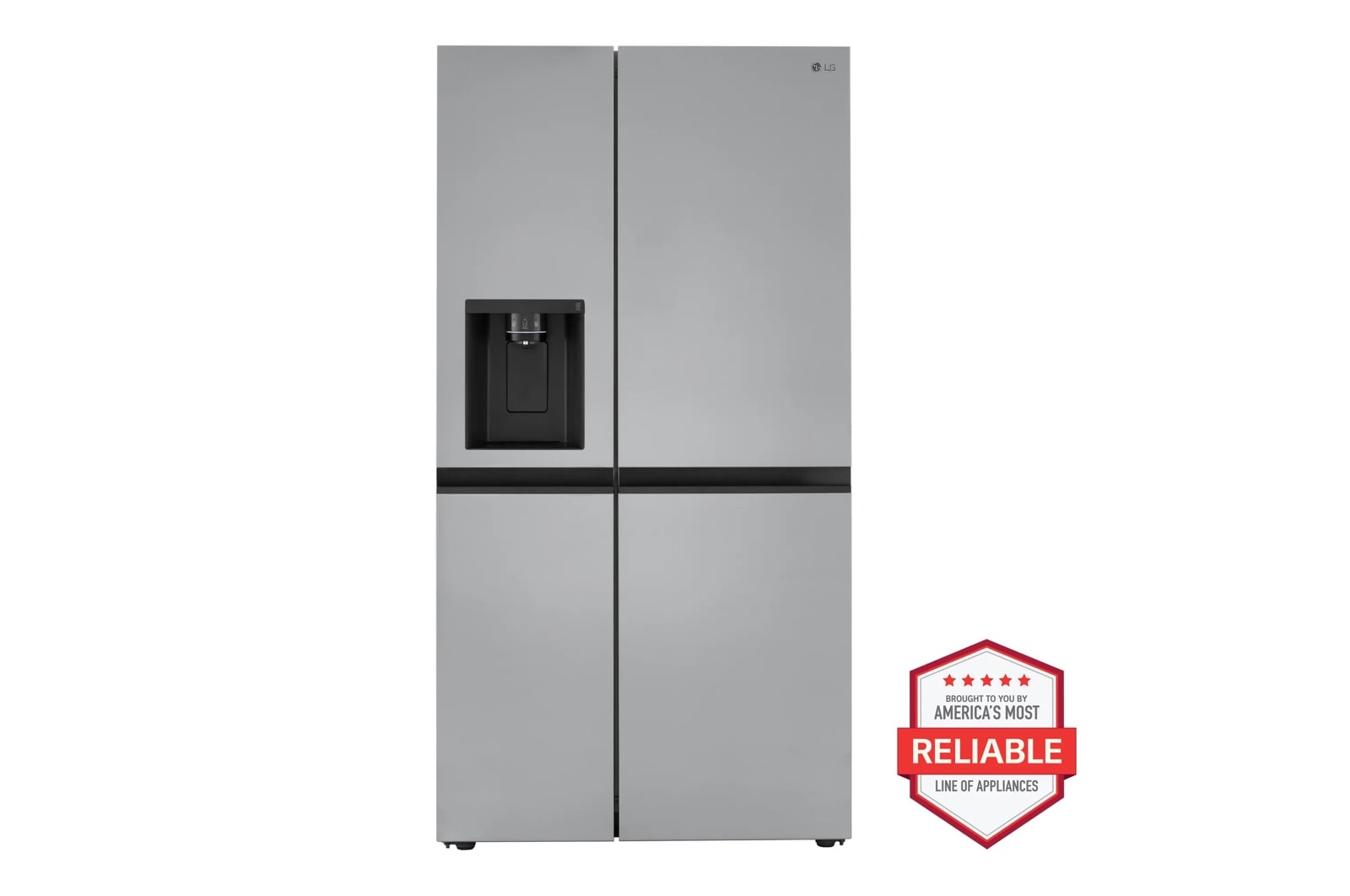 27 cu. ft. Side-by-Side Refrigerator with Smooth Touch Ice Dispenser
