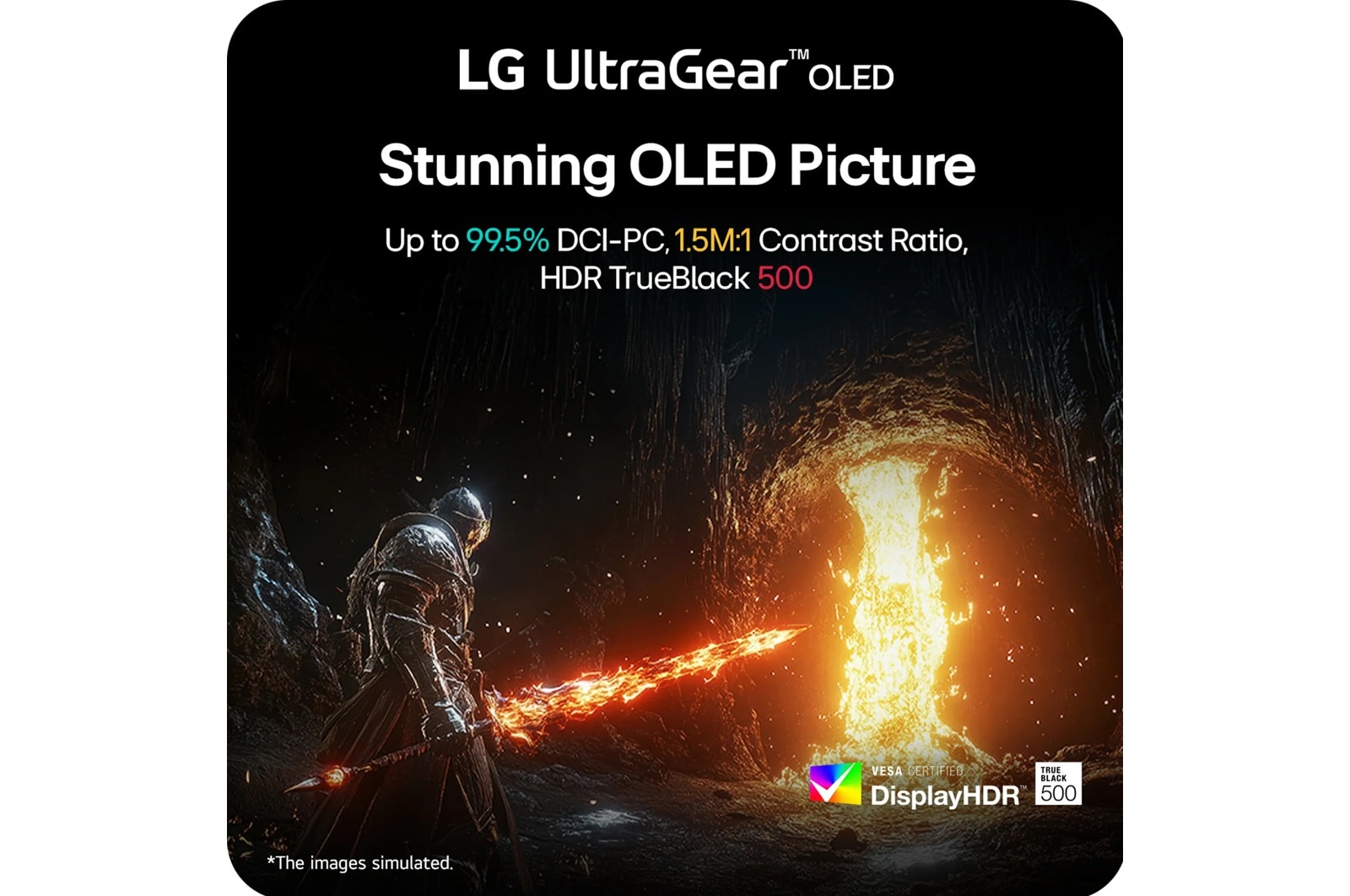 LG 27 Inch UltraGear Oled Dual Mode QHD 540Hz or HD 720Hz 0.02ms G-Sync Compatible DisplayPort 2.1 Gaming Monitor (27GX790B-B), цвет: 2560 X 1440 — фото 8