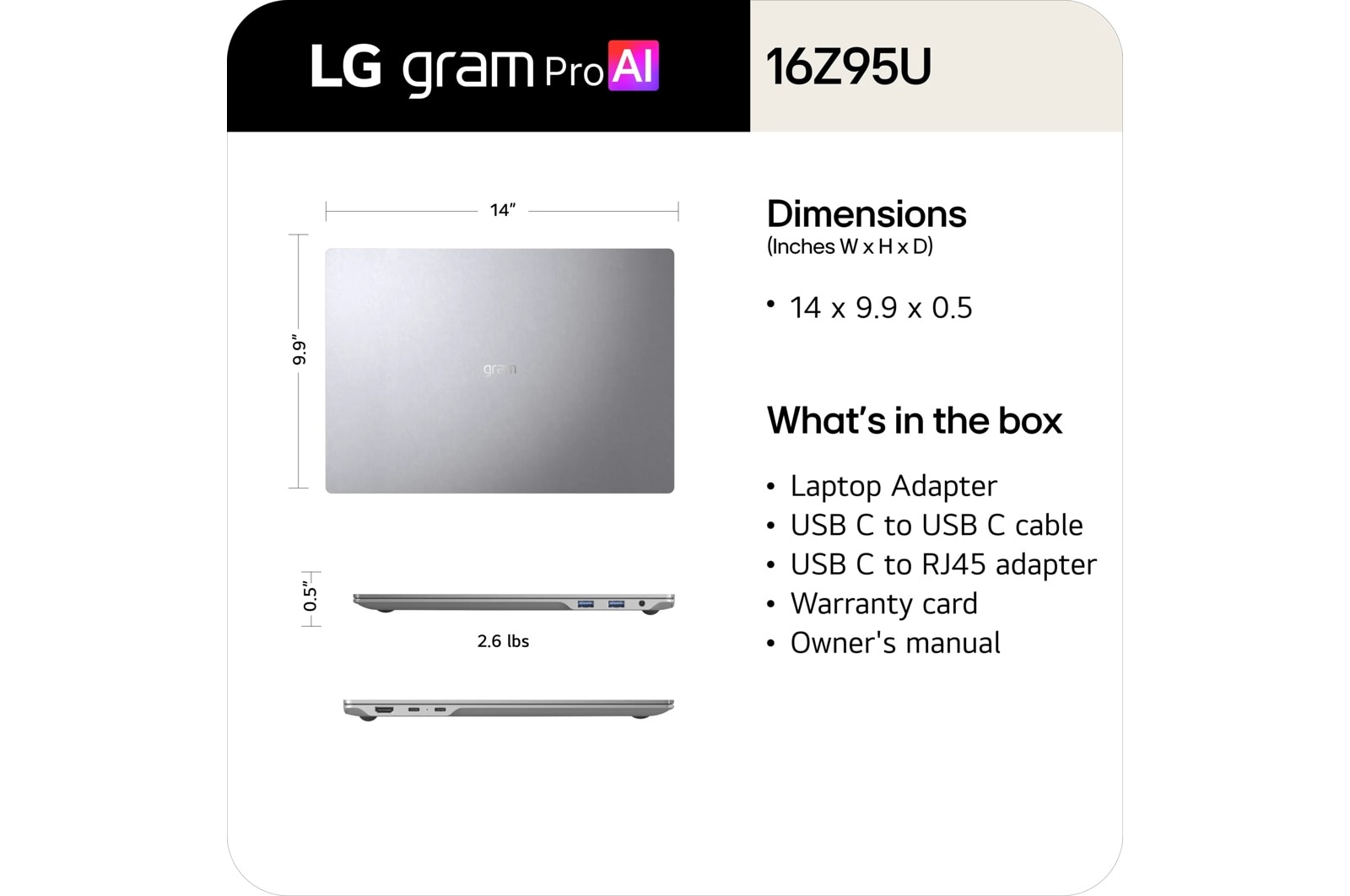 LG Gram Pro 16 (16Z95U), цвет: Серебристый — фото 5