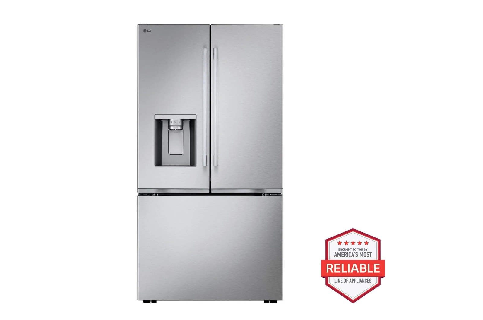 24 cu. ft. Counter-Depth MAX™ with Zero Clearance™ 3-Door French Door Refrigerator