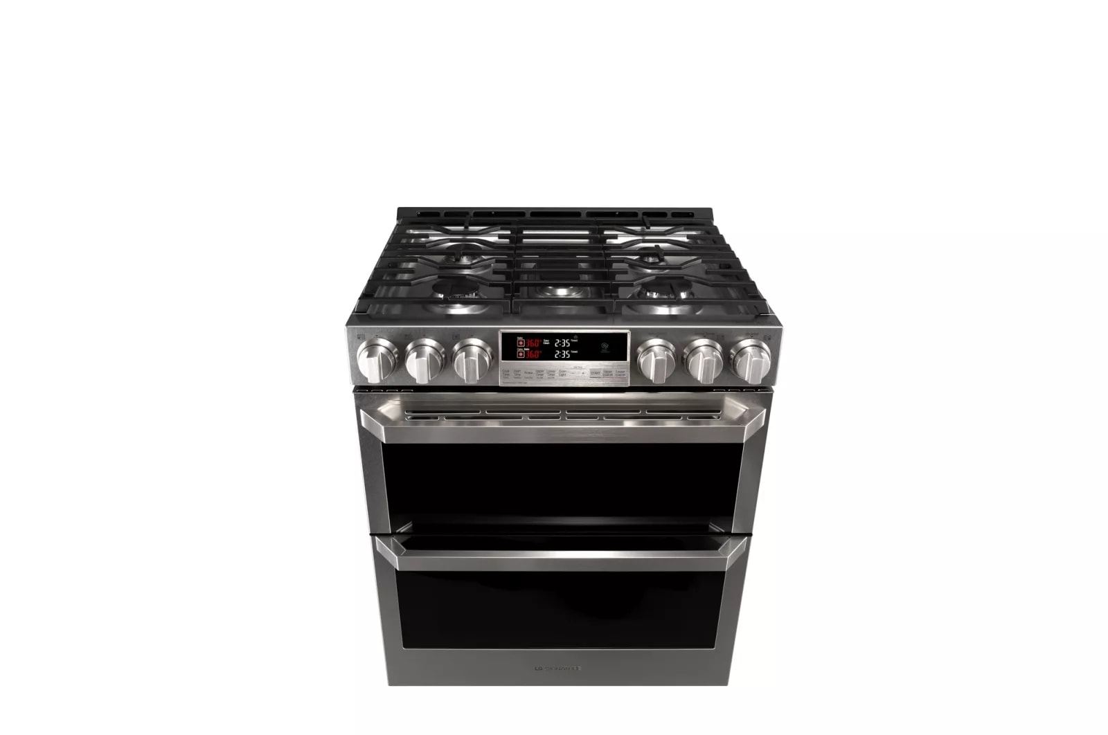 LG SIGNATURE 6.9 cu.ft. Smart wi-fi Enabled Gas Double Oven Slide-In Range  with ProBake Convection®