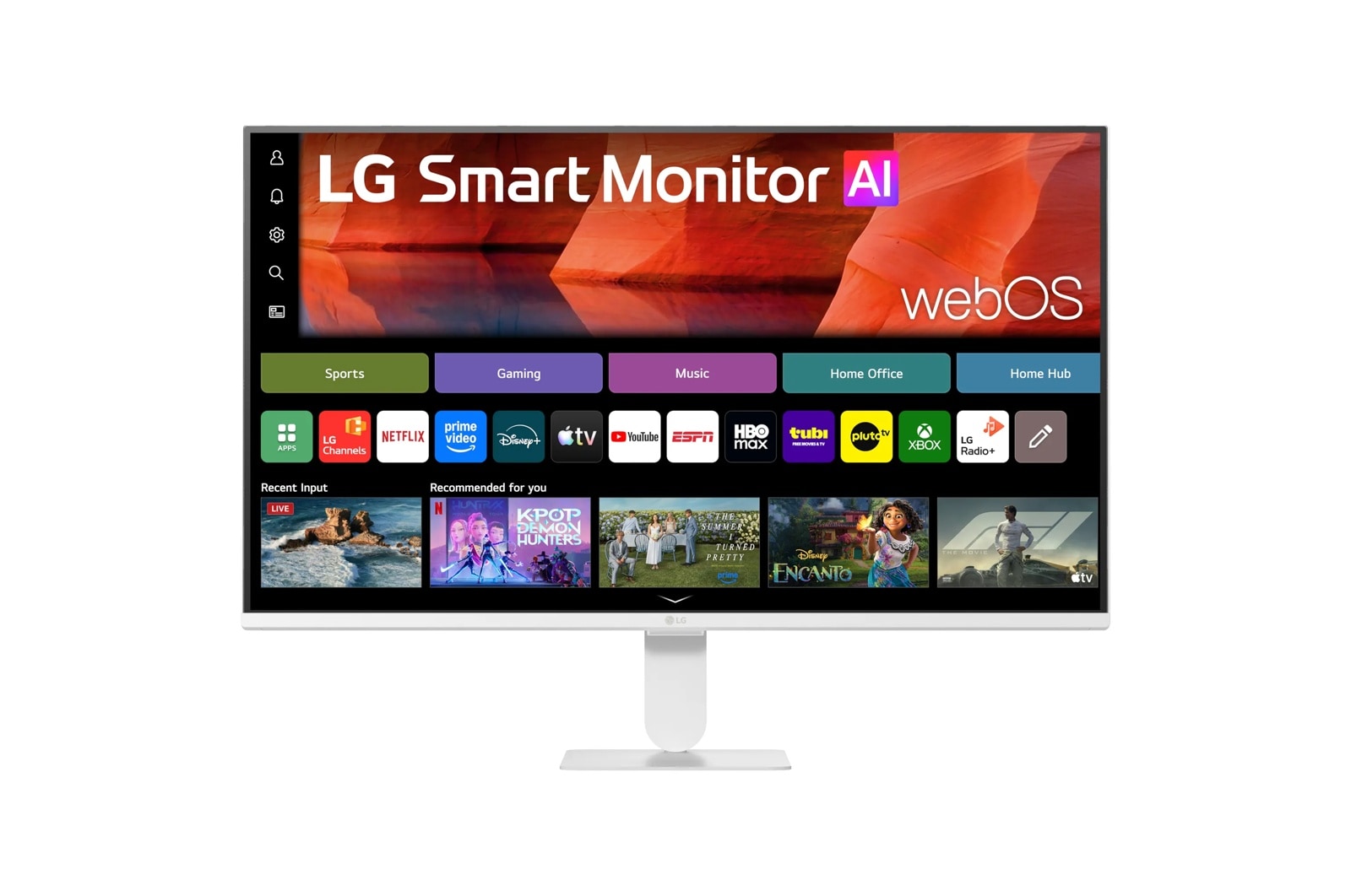 LG pc モニター　27インチ　full HD 27 Inch Smart Monitor - 27U511SB-W | LG USA