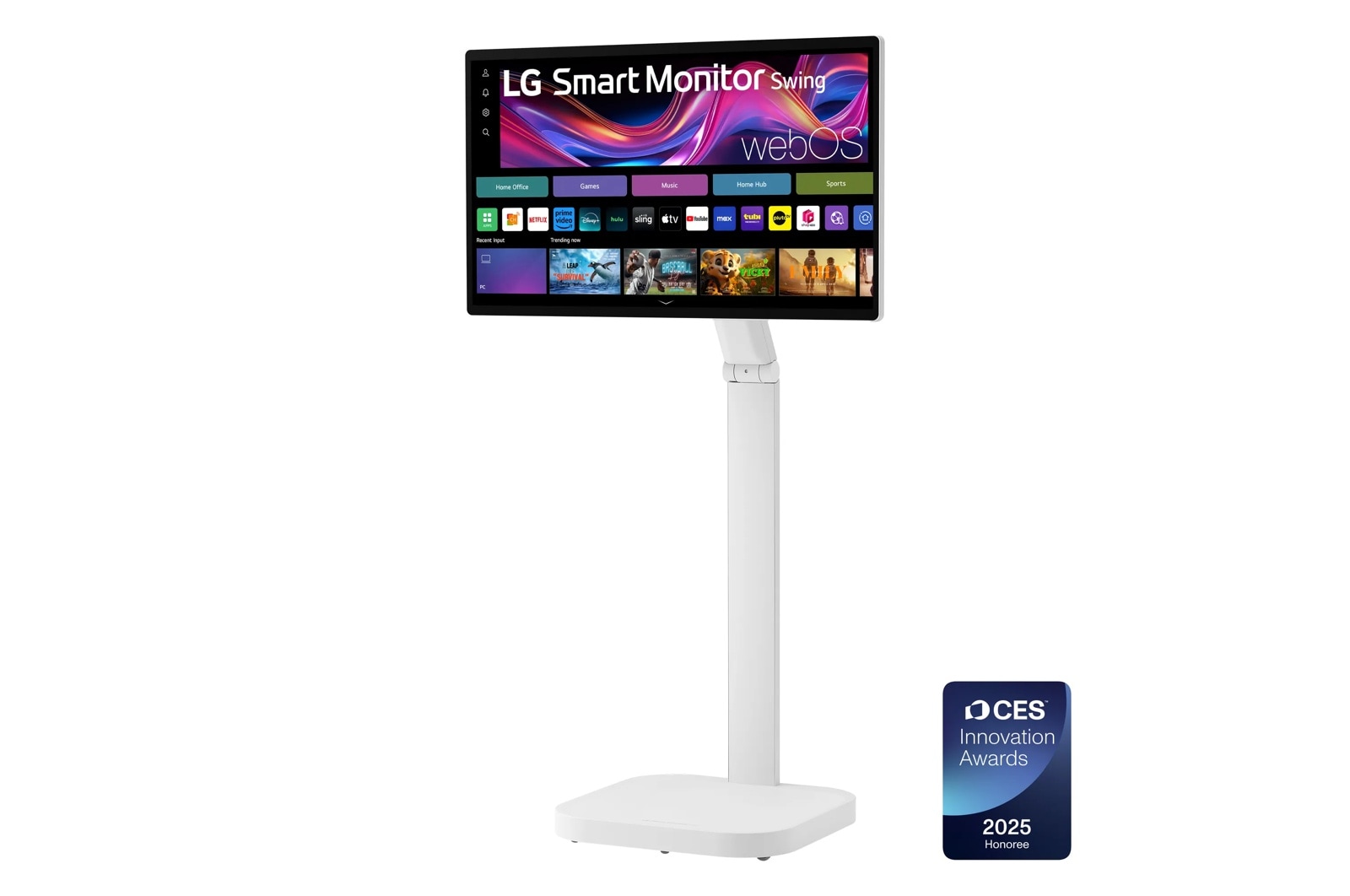 LG 32 Inch 4K Uhd Ips Touchscreen Smart Monitor Swing with Rolling Stand (32U889SA-W), цвет: 4k Uhd (3840 X 2160)