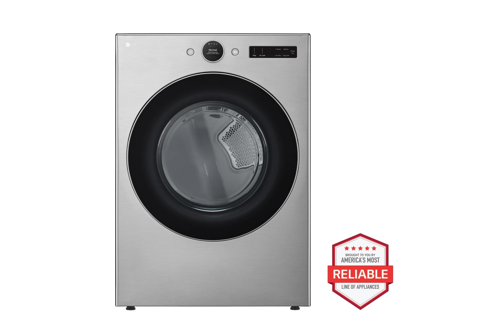 7.4 cu. ft. Ultra Large Capacity Smart Front Load Gas Dryer with Sensor Dry & Steam Technology