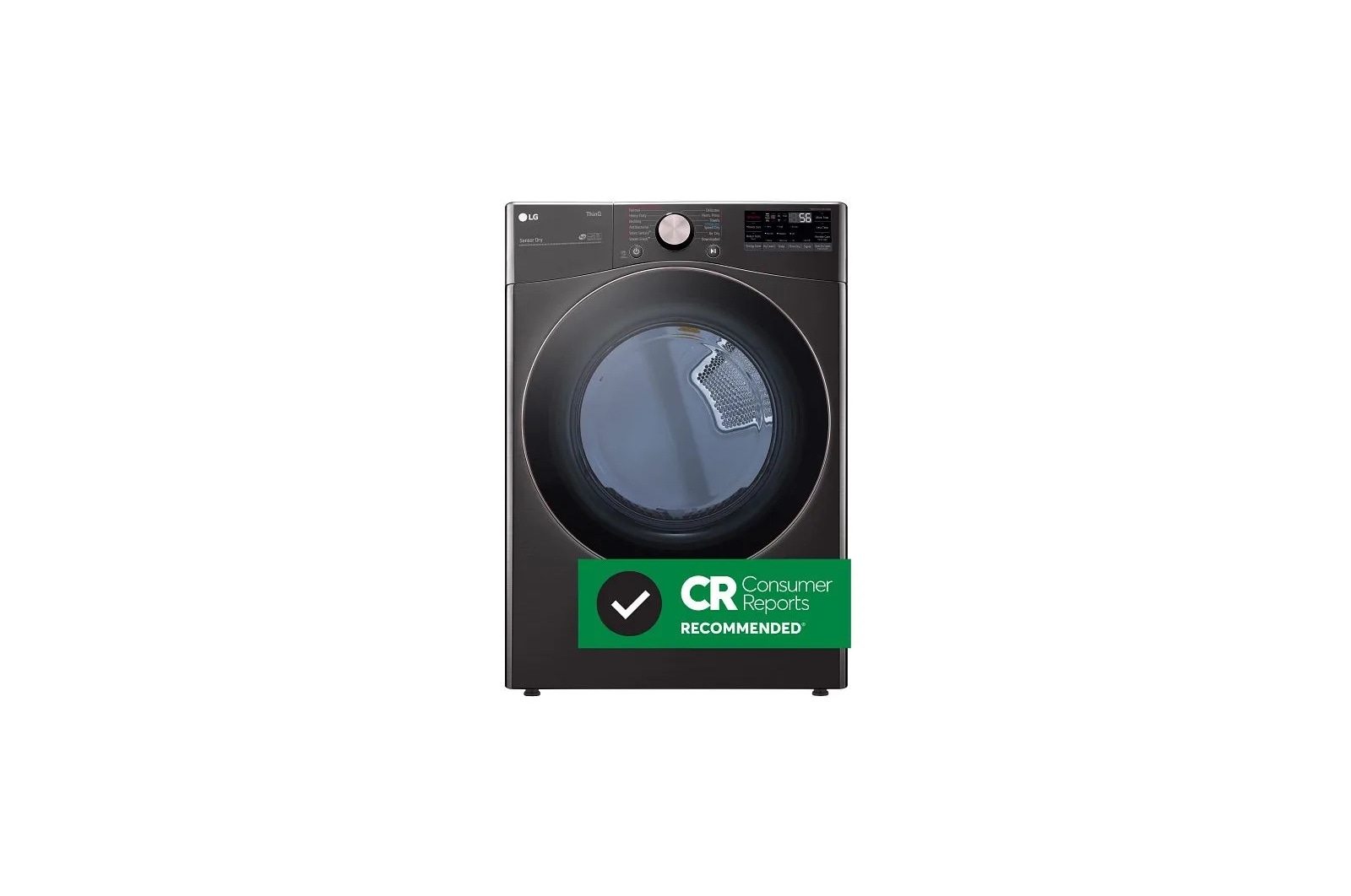 7.4 cu. ft. Ultra Large Capacity Smart Wi-Fi Enabled Front Load Electric Dryer with TurboSteam™ and Built-In Intelligence