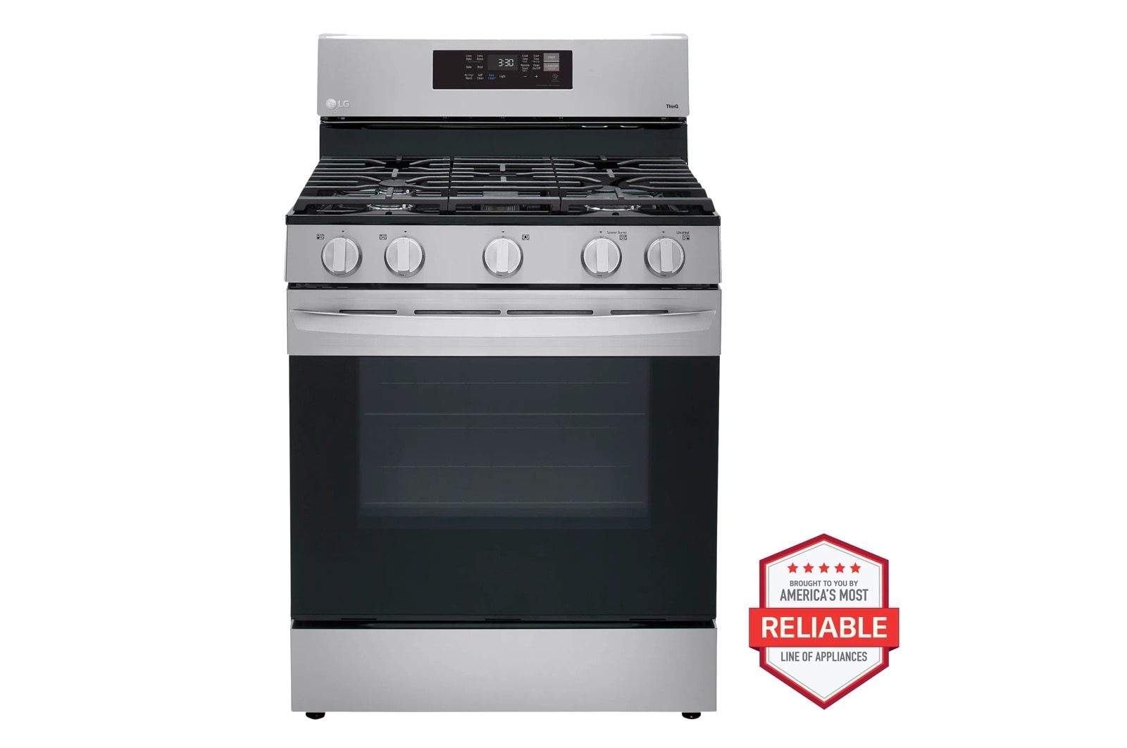 5.8 cu. ft. Smart Wi-Fi Enabled Fan Convection Gas Range with Air Fry & EasyClean®