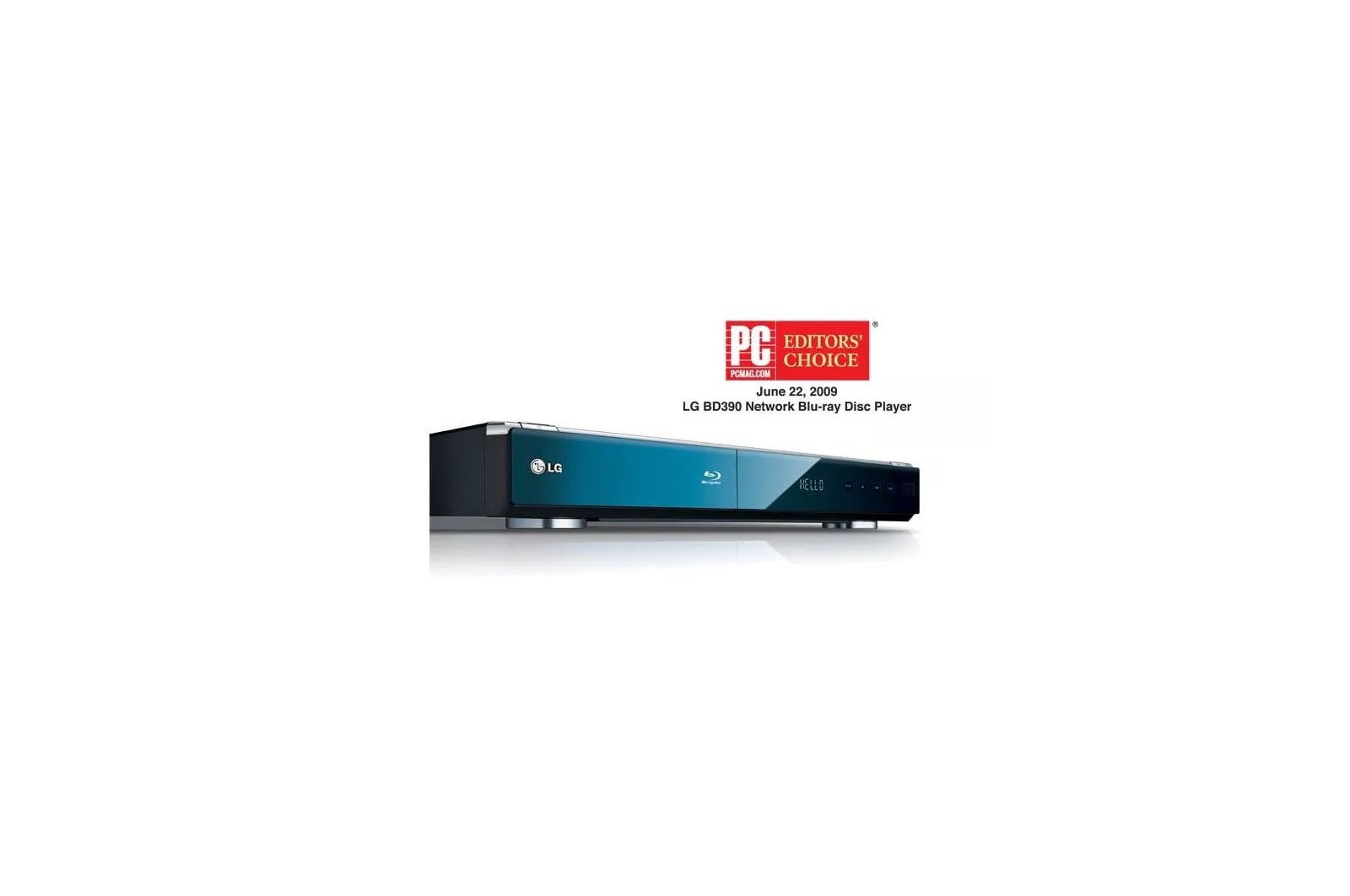 LG BD390: Network Blu-ray Disc™ Player with wireless connectivity