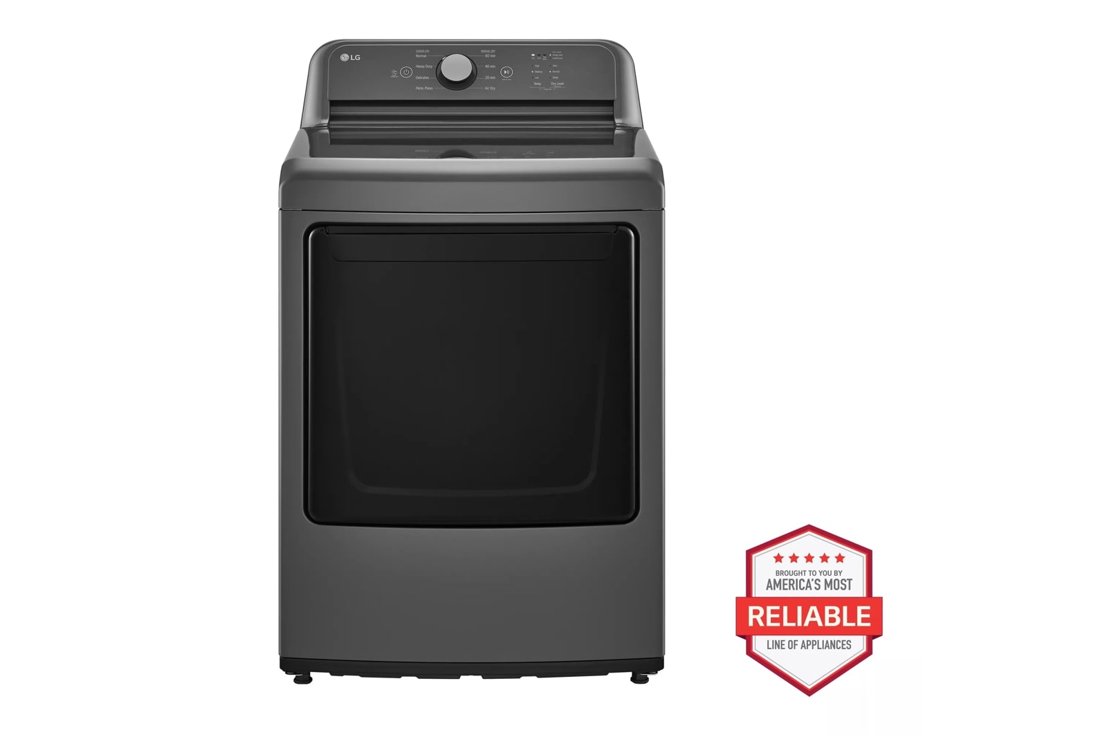 7.3 cu. ft. Ultra Large High Efficiency Dryer™, Electric, Monochrome Grey