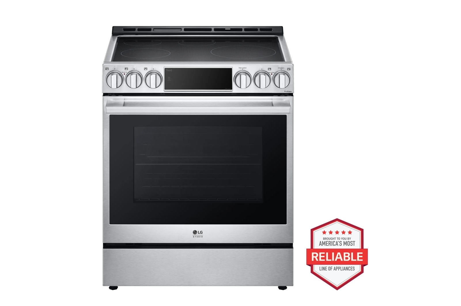 LG STUDIO 6.3 cu. ft. InstaView® Induction Slide-in Range with Air Fry and Air Sous Vide