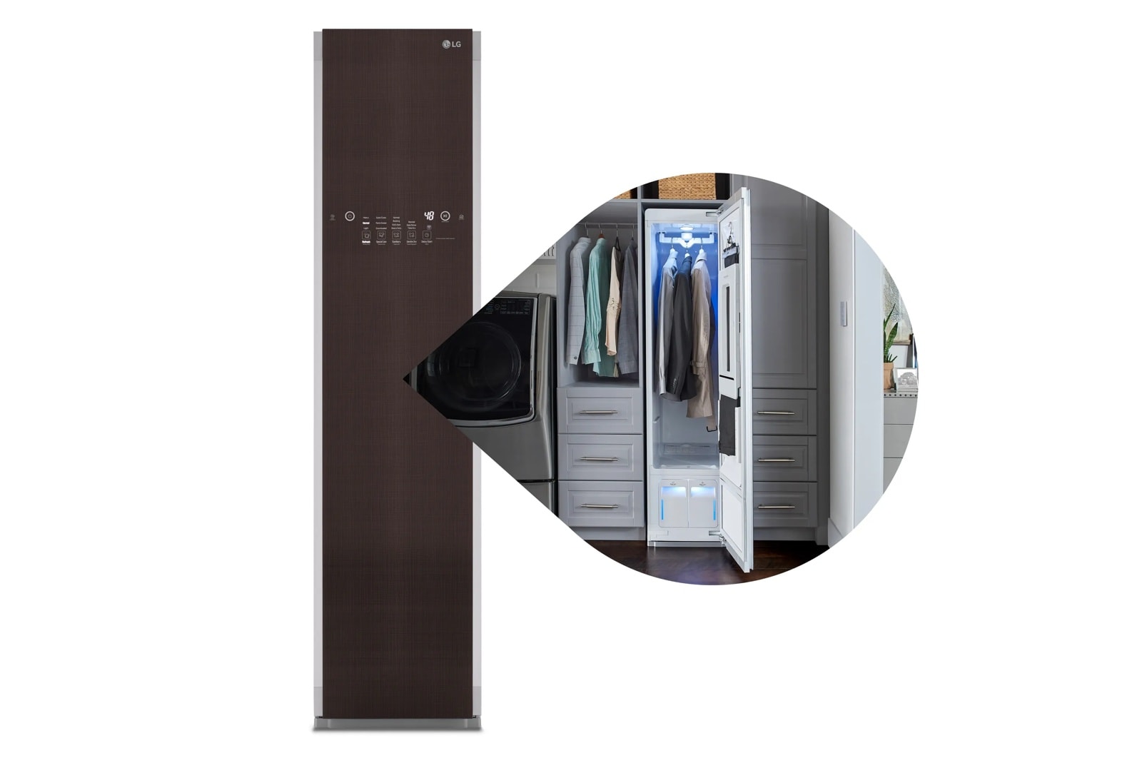 LG Styler® Smart Steam Closet with 3 Hangers - S3RFBN | LG USA