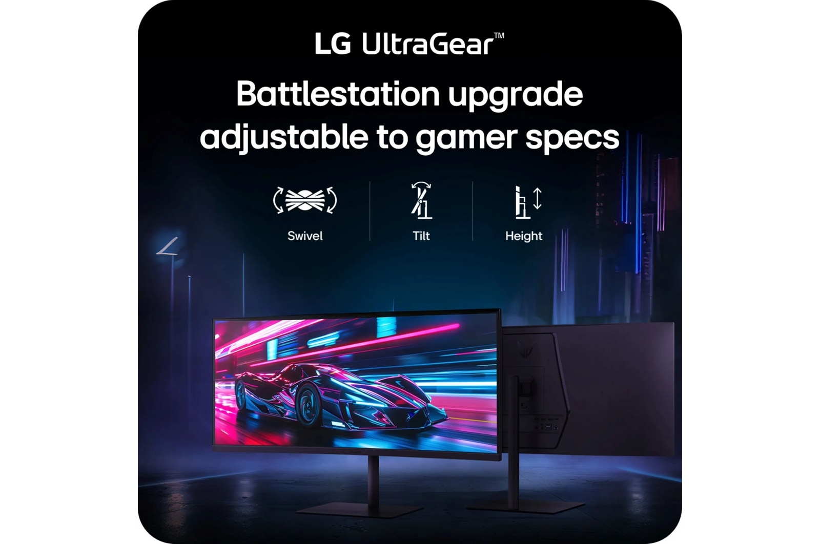LG 34 Inch UltraGear Wqhd 1440p 240Hz 1ms AMD FreeSync Premium Curved Gaming Monitor with USB Type-C PD 15W (34G630A-B), цвет: 3440 X 1440 — фото 6