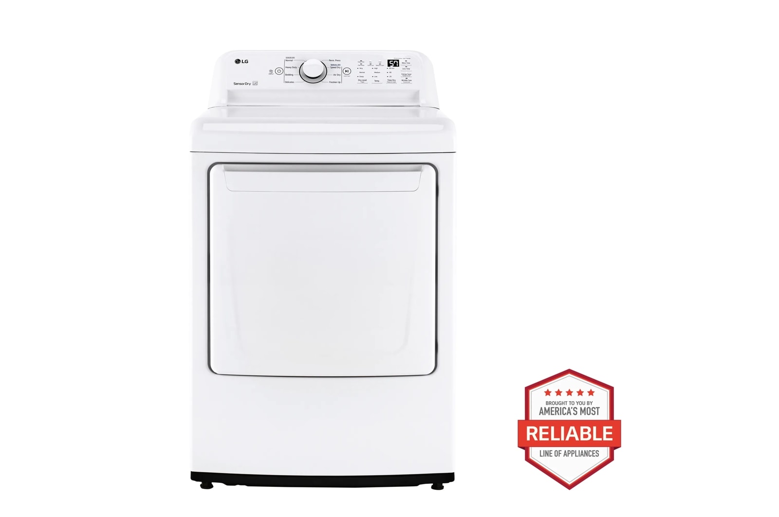7.3 cu. ft. Ultra Large High Efficiency Dryer™, Electric, White