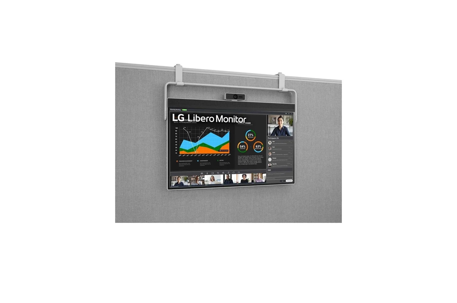 27bq70qc-s | 27-inch QHD Libero Monitor with Detachable Full HD