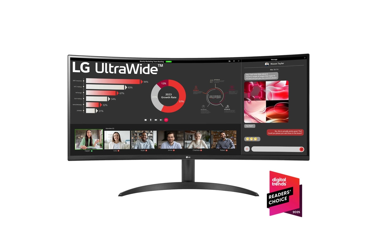 34 inch curved ultrawide LG Monitor