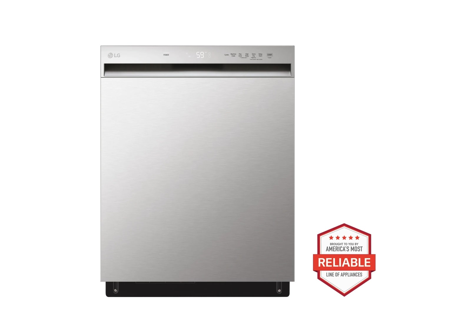 24 Inch Wide QuadWash™ Front Control Dishwasher - Stainless Steel
