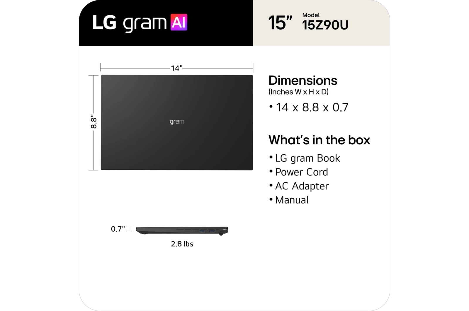 LG Gram 15 (15Z90U), цвет: Intel Core Ultra 5 / 16 Gb — фото 5