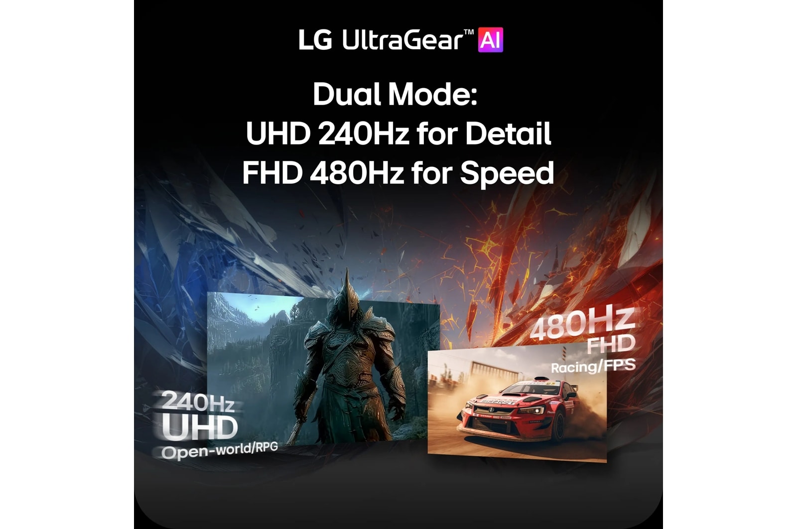 LG 32 Inch UltraGear Oled Dual Mode 4K UHD 240Hz or FHD 480Hz 0.03ms G-Sync Compatible Gaming Monitor with USB Type-C (32GX870B-B), цвет: 3840 X 2160 — фото 4