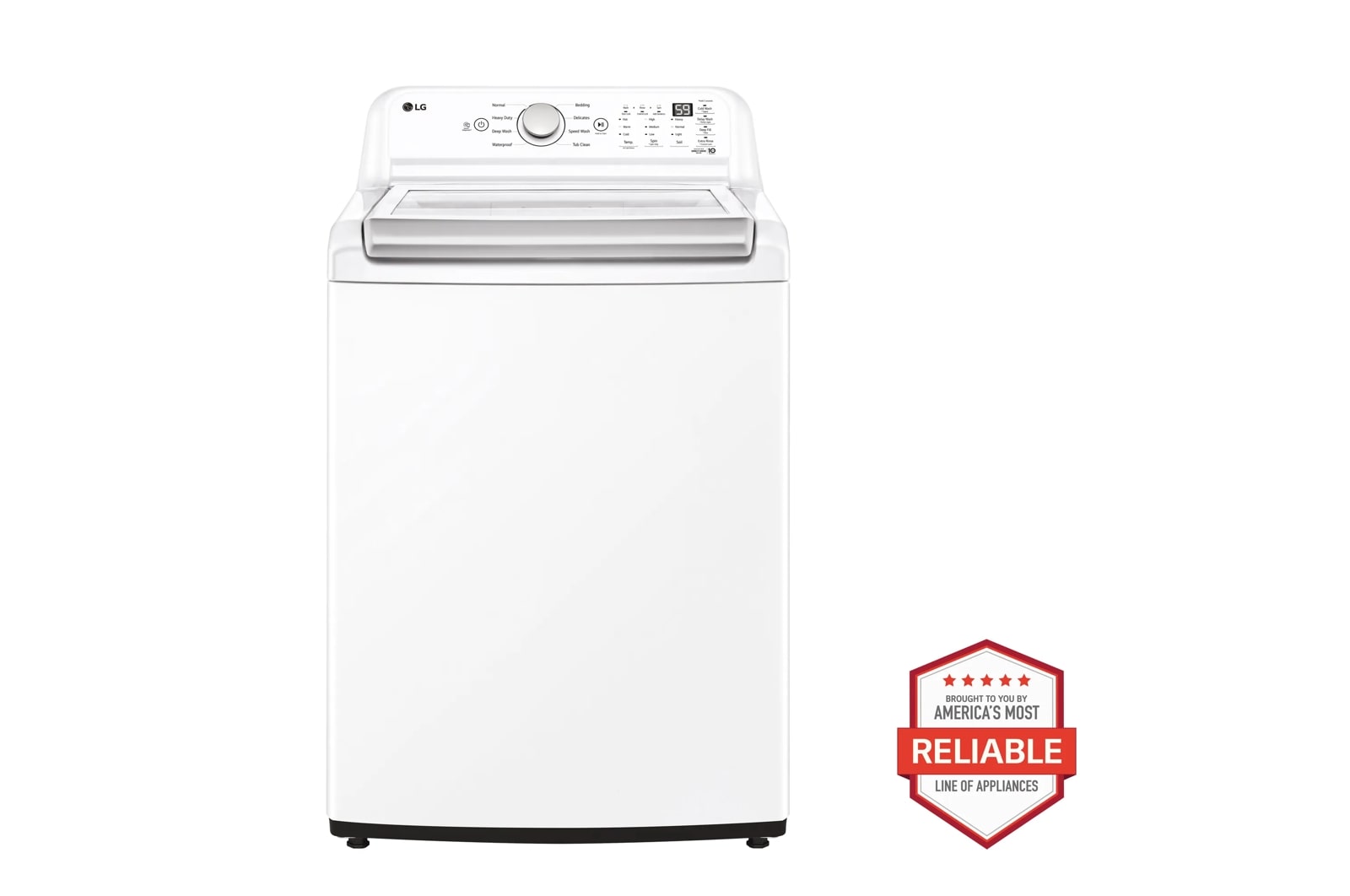 4.8 cu. ft. Mega Capacity Top Load Washer with 4-Way™ Agitator & TurboDrum™ Technology