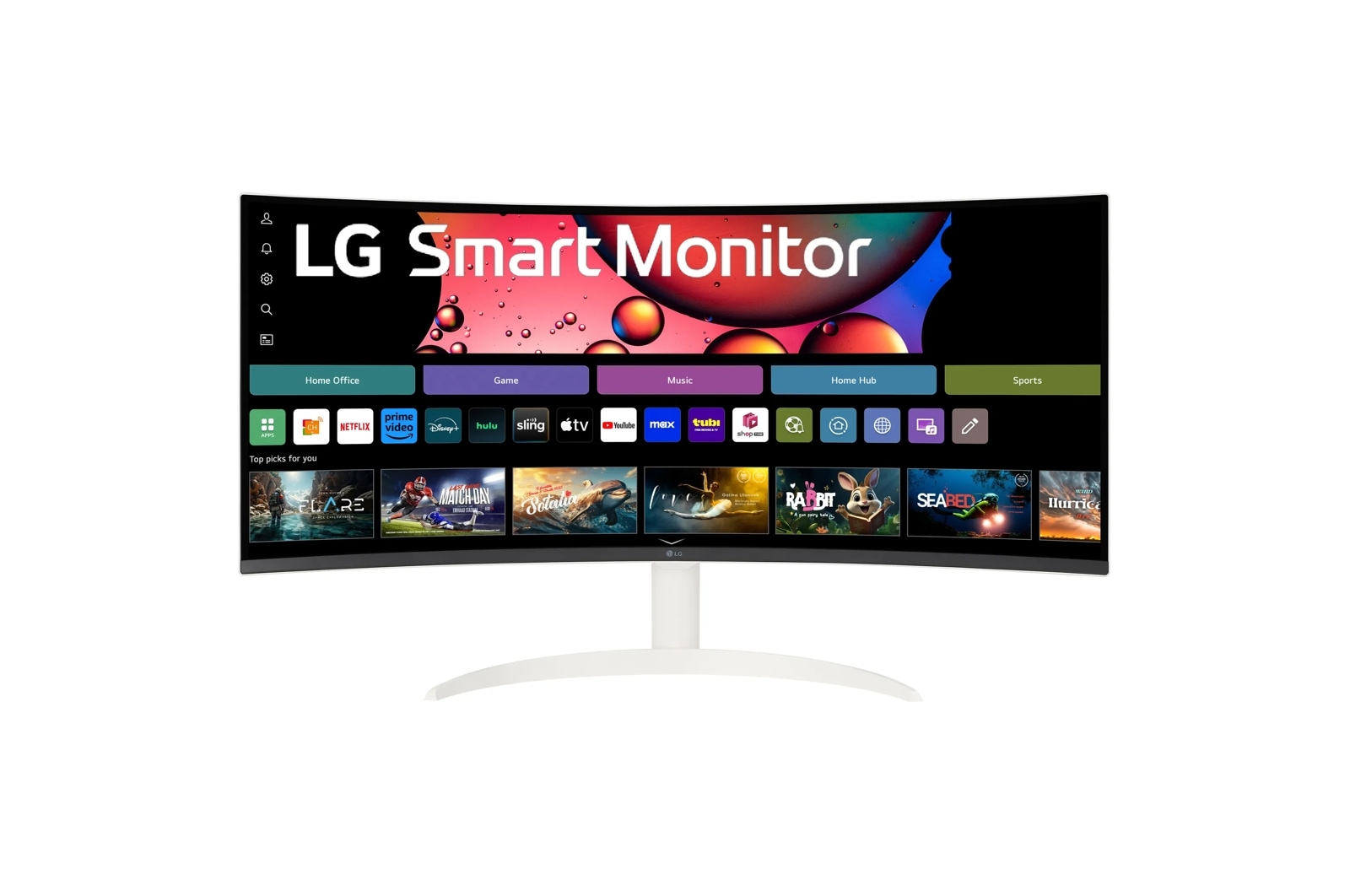 LG 34 Inch Smart Monitor Wqhd 21:9 Curved Screen 100Hz with webOS (34SR63QA-W), цвет: Wqhd (3440 X 1440)