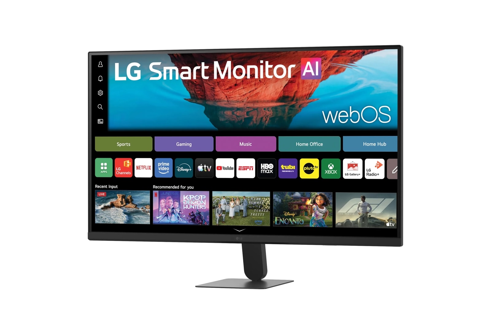 LG 32 Inch Smart Monitor AI U7s, UHD Monitor for Streaming with webOS (32U701SB-B), цвет: 3840 X 2160 — фото 2