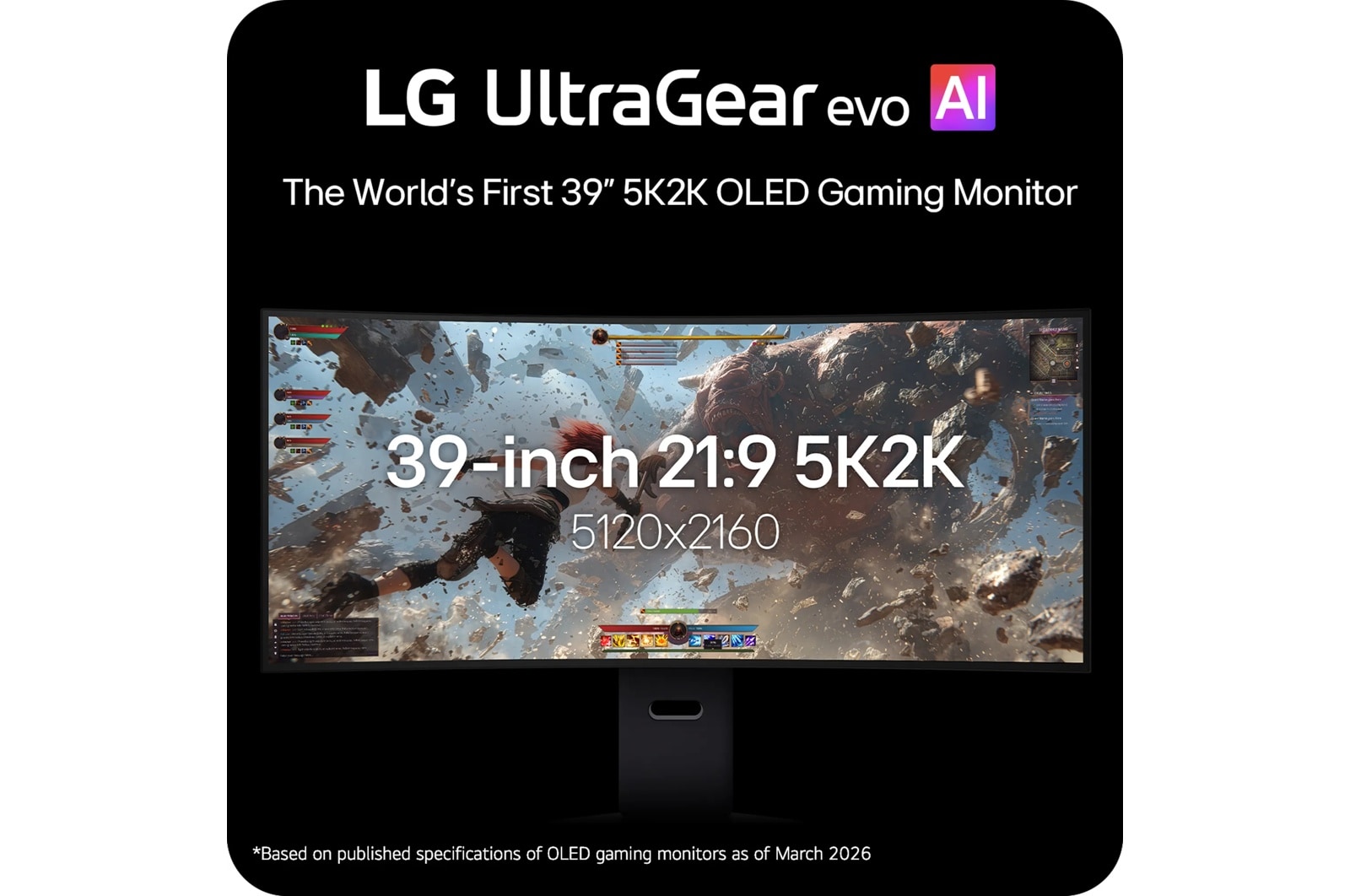 LG 39 Inch UltraGear evo GX9, World's First 39" 5K2K Oled Gaming Monitor (39GX950B-B), цвет: 5k2k (5120 X 2160) — фото 4