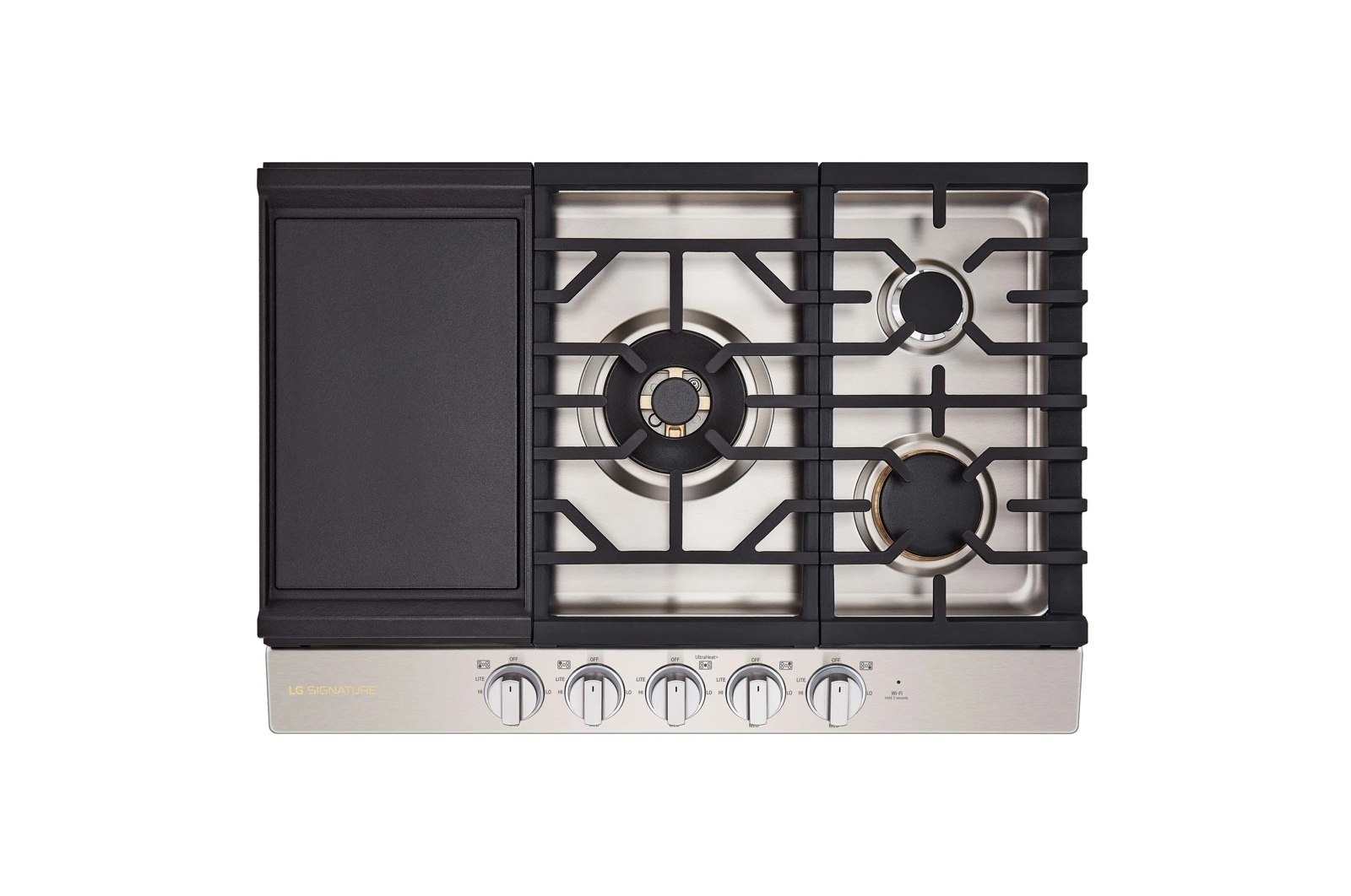LG SIGNATURE 30-Inch UltraHeat™ Gas Cooktop - CBGU3039X | LG USA