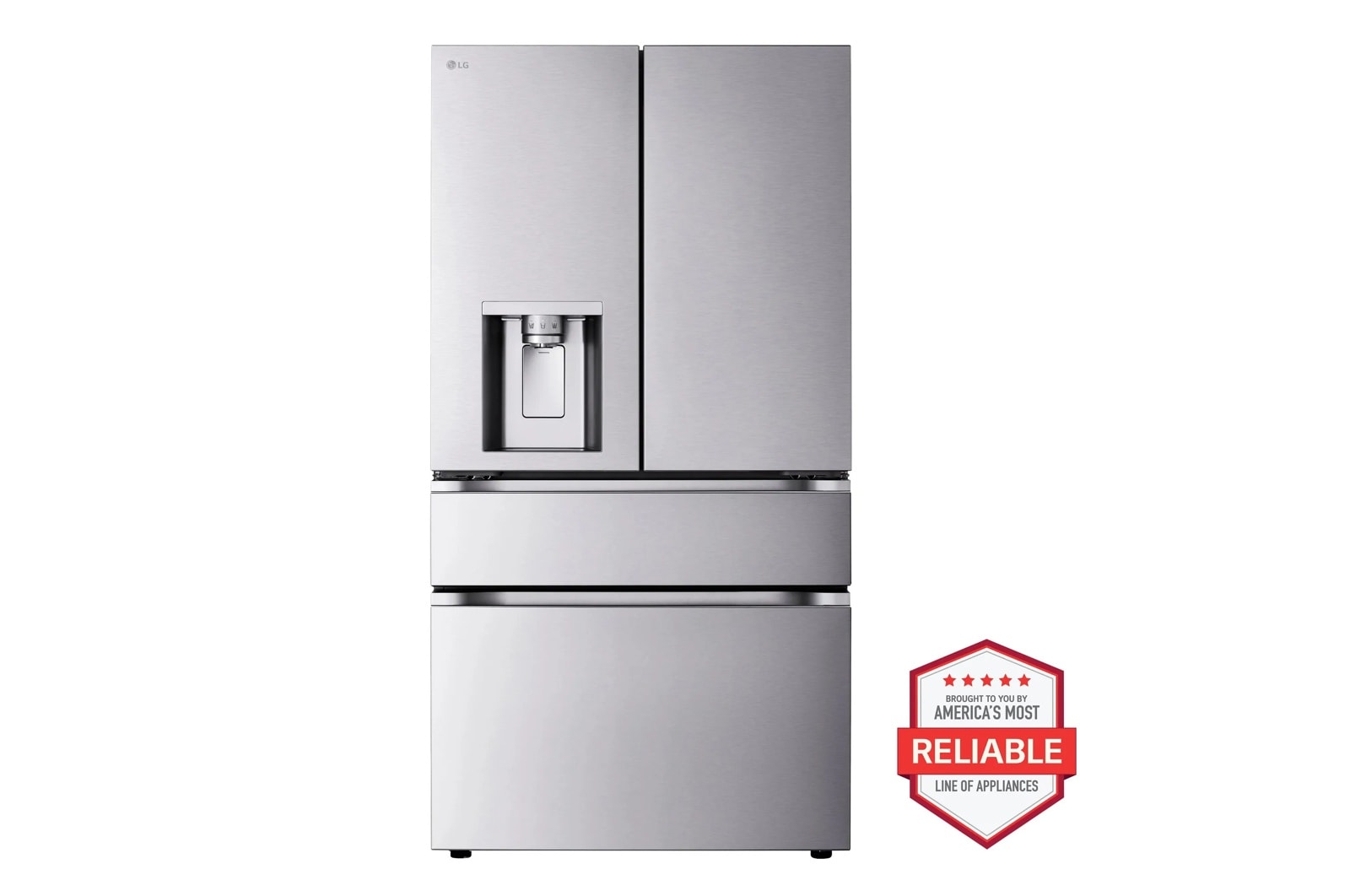 29 cu. ft. Standard-Depth MAX™ 4-Door French Door Refrigerator with Mini Craft Ice™ and Full-Convert Drawer™