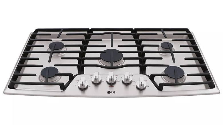 LG LG 36 inch GAS Cooktop with SuperBoil - Silver