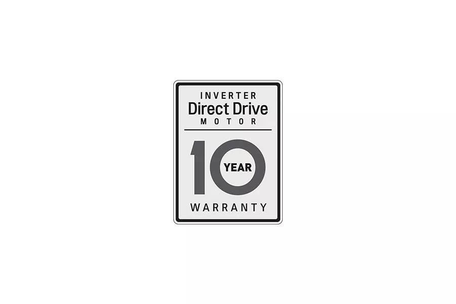 10 Year Warranty on Inverter Direct Drive Motor
