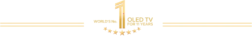 World's Number 1 OLED TV for 11 years for-desktop