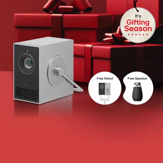 Image for FREE XBOOM Speaker and stand + $500 off CineBeam Q 4K Projector