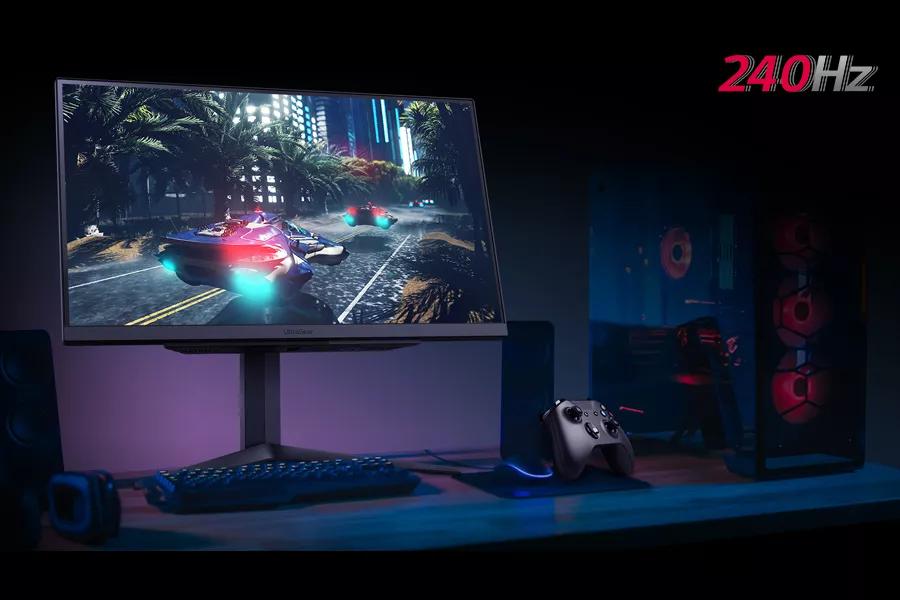 LG 27GR83Q-B UltraGear 27 2K QHD (2560 x 1440) 240Hz Gaming Monitor;  NVIDIA G-Sync Compatable; / AMD FreeSync Premium; - Micro Center