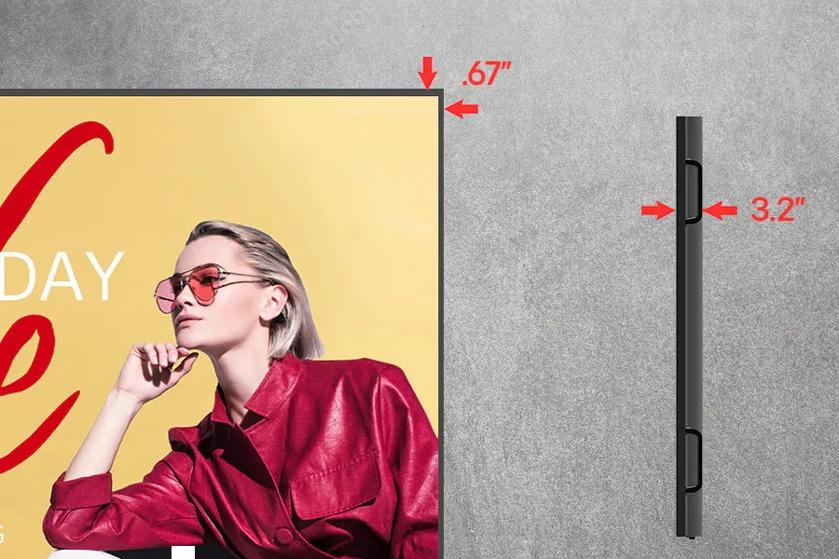 According Digital Signage slim design 98um5k