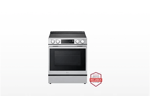 A front-facing image of an LG LSIL6334XE range.