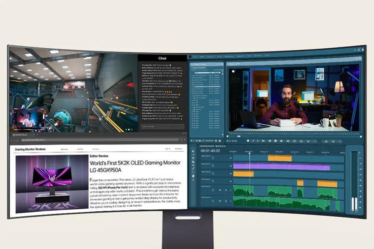 Chat
Gaming Monitor Reviews
5K2
Editor Review
World's First 5K2K OLED Gaming Monitor LG 45GX950A
Forget the compromise. The latest LO UbraGear OLED isn't just about world-class gaming speed anymore. With a significant leap in sharpness hitting 125 PPI (Pixels Per Inch) text is rendered with exceptional crispness and images pop with newfound detail. This breakthrough means the some panel delivering near-instant response times and perfect blocks for immersive gaming is now a genuinely outstanding deploy for productivity. Whether youre coding, designing, or deep in spreadsheets, the clarity rivol the spoed, making it a true do--all monitor.