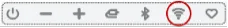 H7 control bar with the Wi-Fi button highlighted.