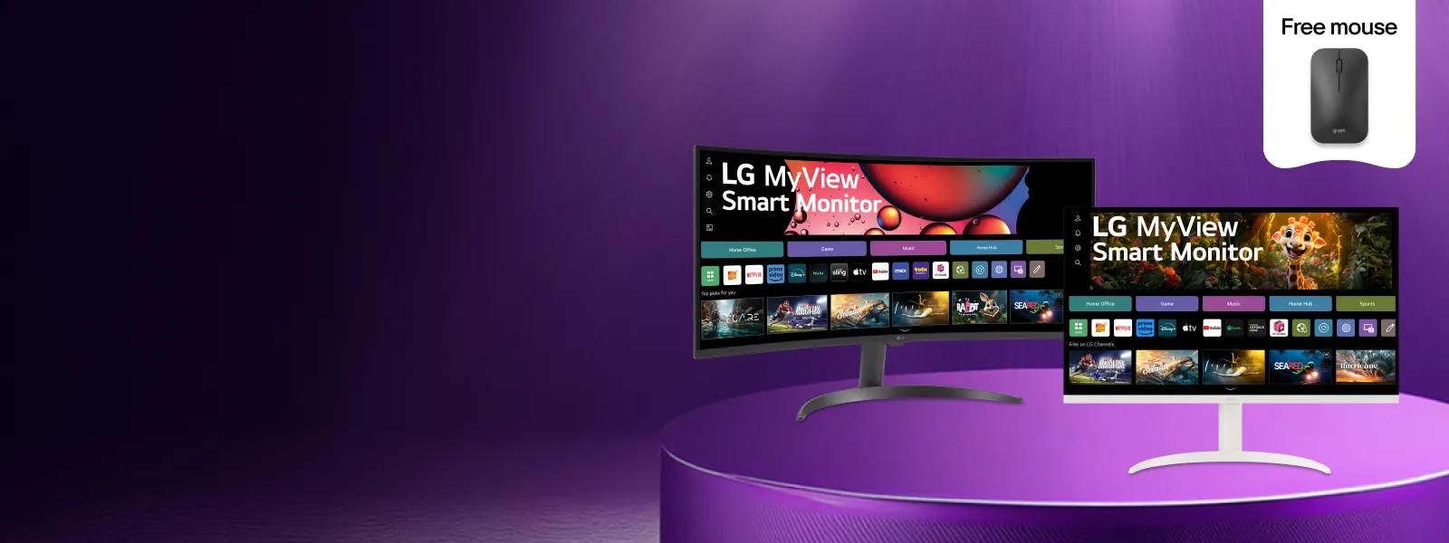 Get a Free LG gram Wireless Mouse with Select LG Smart Monitors.