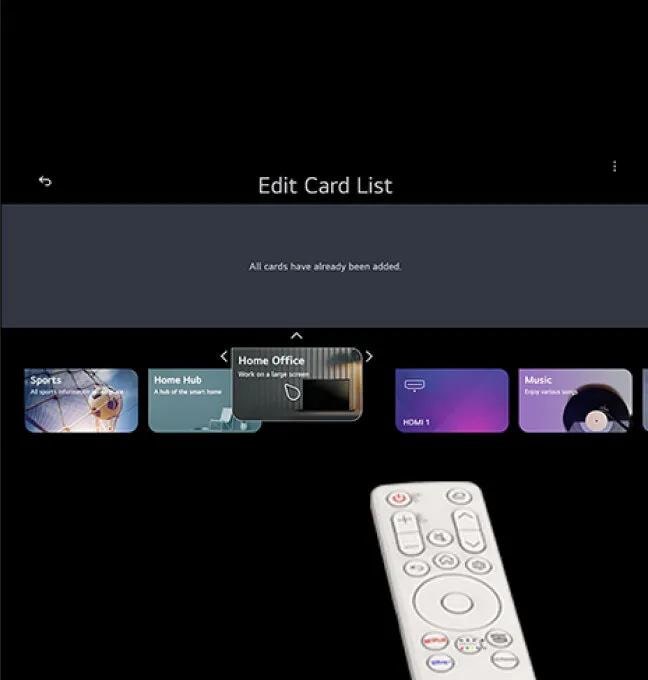 LG Smart Monitor interface showing remote access using Smart Monitor remote.