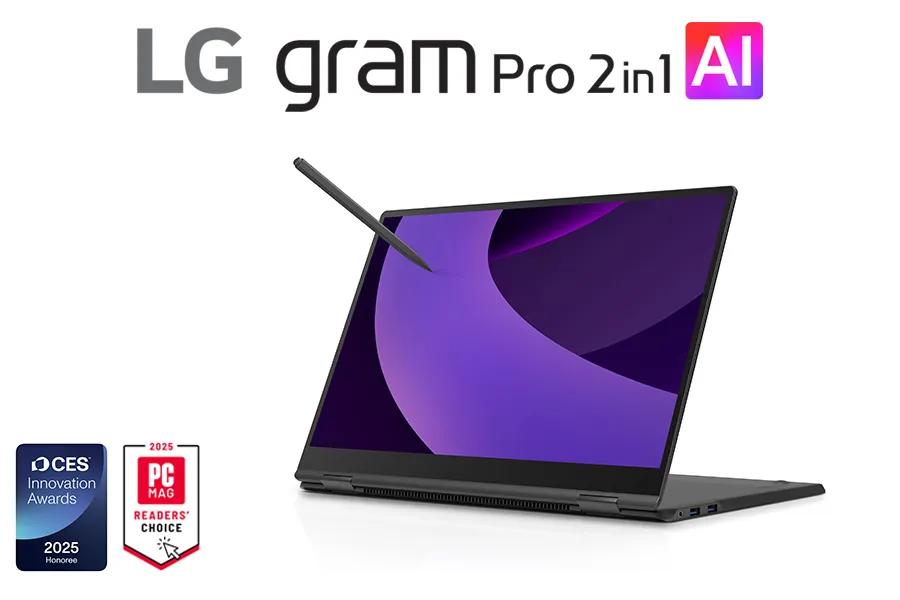 PC
MAG
READERS'
CHOICE
reddot winner 2025
DESIGN
AWARD
2025
LG gram Book